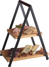 GUSTA Etagere Bambus/Metall H35,5cm, natur/anthrazit