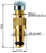 Einsatzstück 1x 9-324703 Alligator Luft Wasser Felgenventil Traktor Metallventil