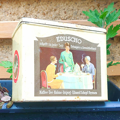 Eduscho blechdose werbedose - eduscho,