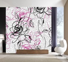 3D Blume Muster Q1294 Tapete Wandgemälde Fototapete Selbstklebend Kay