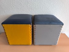 DDR Mehrzweck Würfel Kinder Leder Handarbeit Sitz Spielzeug Nünchritz F. Werner