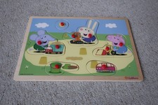 Peppa Wutz Steckpuzzle bunt multicolor 100% Holz, 30 cm X 20 cm, Eichhorn 2003