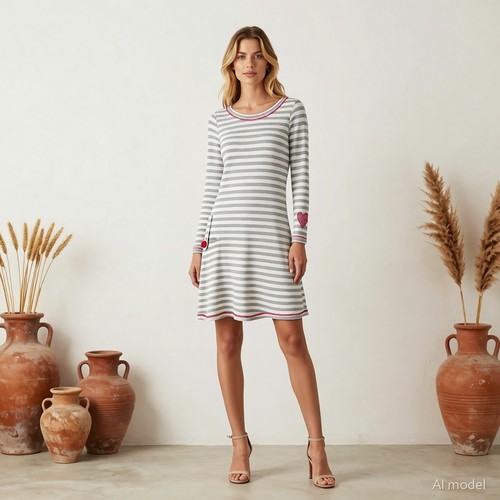 Baumwolle kleid tulip tatamo - baumwolle,
