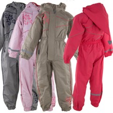 Kinder Regenanzug Regenoverall Mädchen Overall Übergangsanzug  Gr 80-122 NEU Mo1