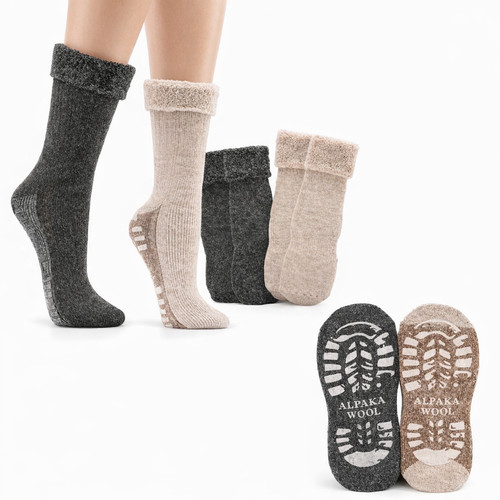 Abs alpaka socken rutschfest - abs,