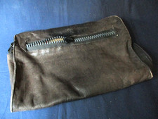 Collegemappe , Leder, Schwarz