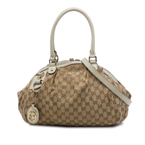 Gucci canvas sukey satchel - sukey,