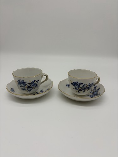 Meissen blaue blume - meissen, gold