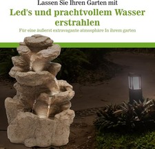 Solarbrunnen Garten LED