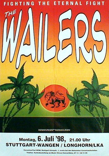 Wailers rares konzertplakat - rares,