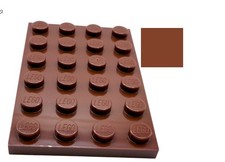 LEGO ® plate 4x6 Reddish