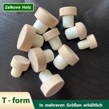 T-form Flaschenverschluss Holz Stopfen Korken Wein Bier Abdichtung Verschluss