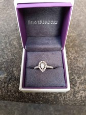 Platin Diamant Birnenförmiger