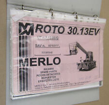 Merlo Roto 30.13 EV Teleskopstapler Ersatzteilliste Bildkatalog Parts List