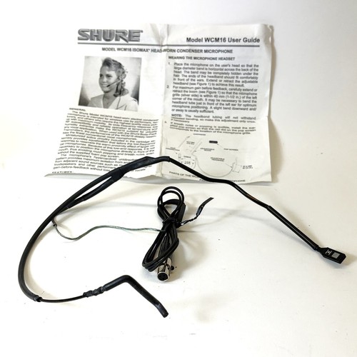 Headset shure wcm16 - headset, isomax