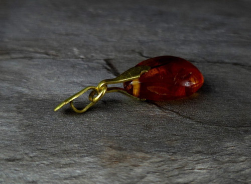 Anhänger bernstein cognac - bernstein,