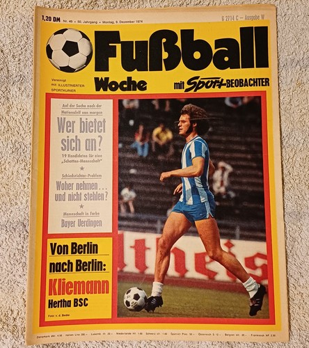 Fußball woche vom 9 - fußball, nr.