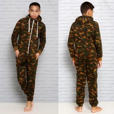 Kinder Army Camo 1Onesie Unisex Jungen Militär Camouflage Playsuit Kapuze Overall