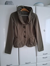 Sportlich elegante Damen Fleecejacke Fleeceblazer in Khaki von Airfield Gr. 38 S
