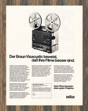 Braun Visacustic - Reklame Werbeanzeige Original-Werbung 1978