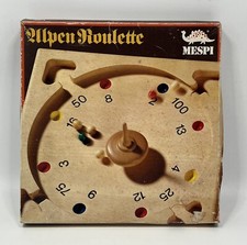 MESPI Alpenroulette, Holzspiel, Kopfrechnen, Familienspiel (1 Kugel fehlt)