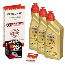 Suzuki SV 650 /S, 99-10, AV BY, Castrol Power1 10w40 Öl, K&N Ölfilter Motorölset