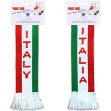 LKW Auto Minischal Italien Italy Mini Schal Wimpel Saugnapf Spiegel Deko Fahne 