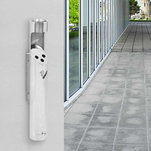 Wand aschenbecher edelstahl - wand,