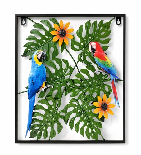 Florale wanddekoration metall - florale,