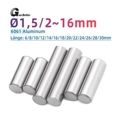 Aluminium Rund Vollmaterial Alu Rundstab Alustab Rundmaterial Stange Ø1,5~16MM