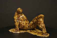 Skulptur Keramik "Daedalus in der Ebene" sig. Unikat Prof.em Loeschner-Gornau