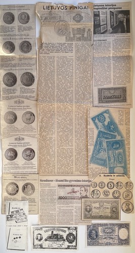 Litauische zeitungsausschnitte - litauische,
