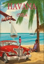 Blechschild Cuba Havanna