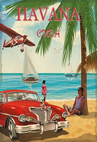 Blechschild cuba havanna - cuba,