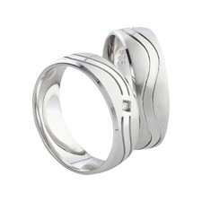 Partnerringe Verlobungsringe Ehering silber 925 + Gravur Ring Freundschaftsringe