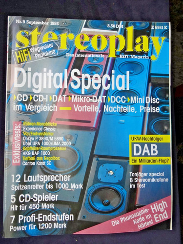Stereoplay onkyo 3890 - stereoplay, 9/92,onkyo