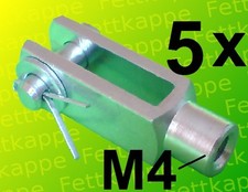 5 x Gabelkopf 4x16 M4 inkl