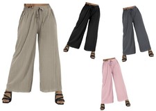 Damen Plissee Marlene Hose