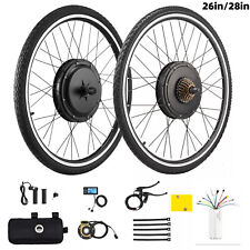 26''/28" Zoll Elektrofahrrad Ebike Umbausatz SET Vorderrad Hinterrad Heckmotor