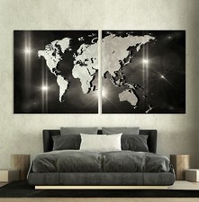 WELTKARTE Leinwand Bild