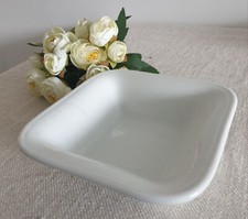 Alte Schale Schüssel Patina Weiß  Porzellan Stempel Brocante Shabby JDL Deko