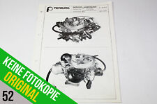 Pierburg 2E3 Vergaser - Opel Kadett Omega Ascona - Handbuch Einstellung Prüfung