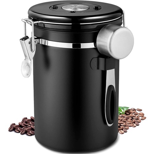 Edelstahl kaffeedose luftdicht - edelstahl,