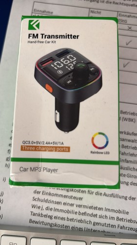 Bluetooth transmitter fürs - fm,