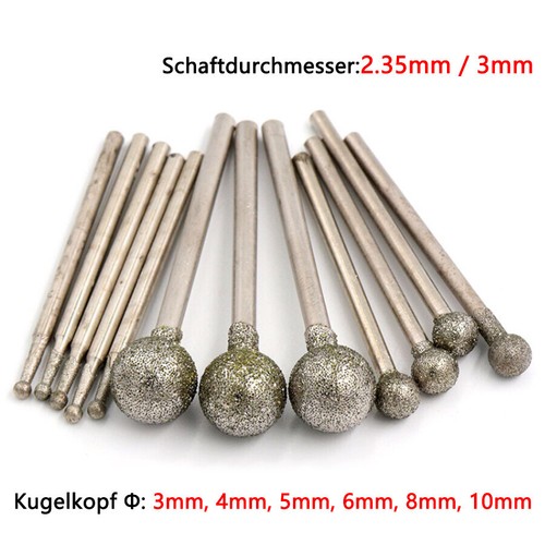 4mm 10mm ball diamant fräser - 4mm-10mm,