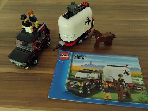 Lego city 7635 pferdeanhänger - lego,