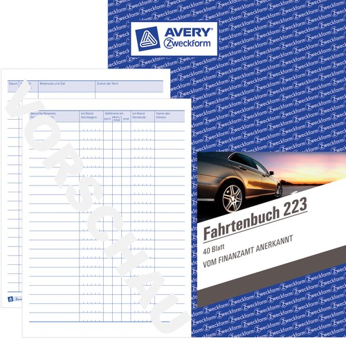 Avery zweckform fahrtenbuch - /,