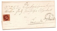 Bayern Brief Nr 4II gMR 233 Mallersdorf - Landshut 16.8.1856