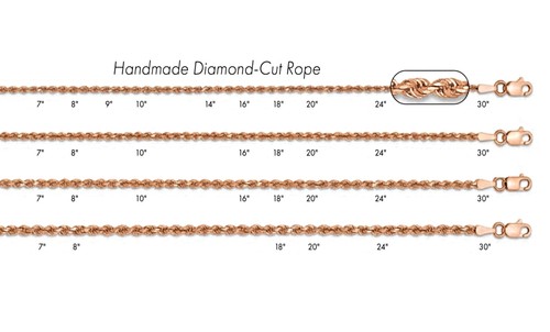Rotgold seil kette - seil,