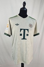 FC BAYERN MÜNCHEN Herren Trikot Weiß Grün Wiesn 2025 Kit Jersey Kimmich #6 L